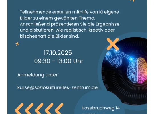 Flyer zur Bildgenerierung mit KI