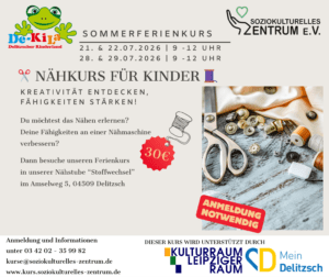 Nähkurs für Sommerferien