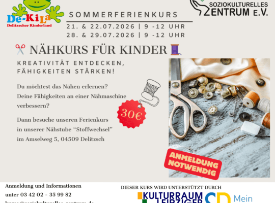 Nähkurs für Sommerferien