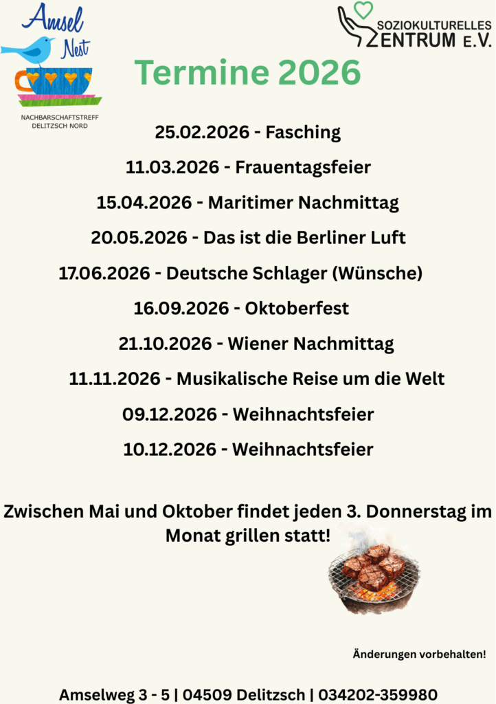 Termine für Großveranstaltungen